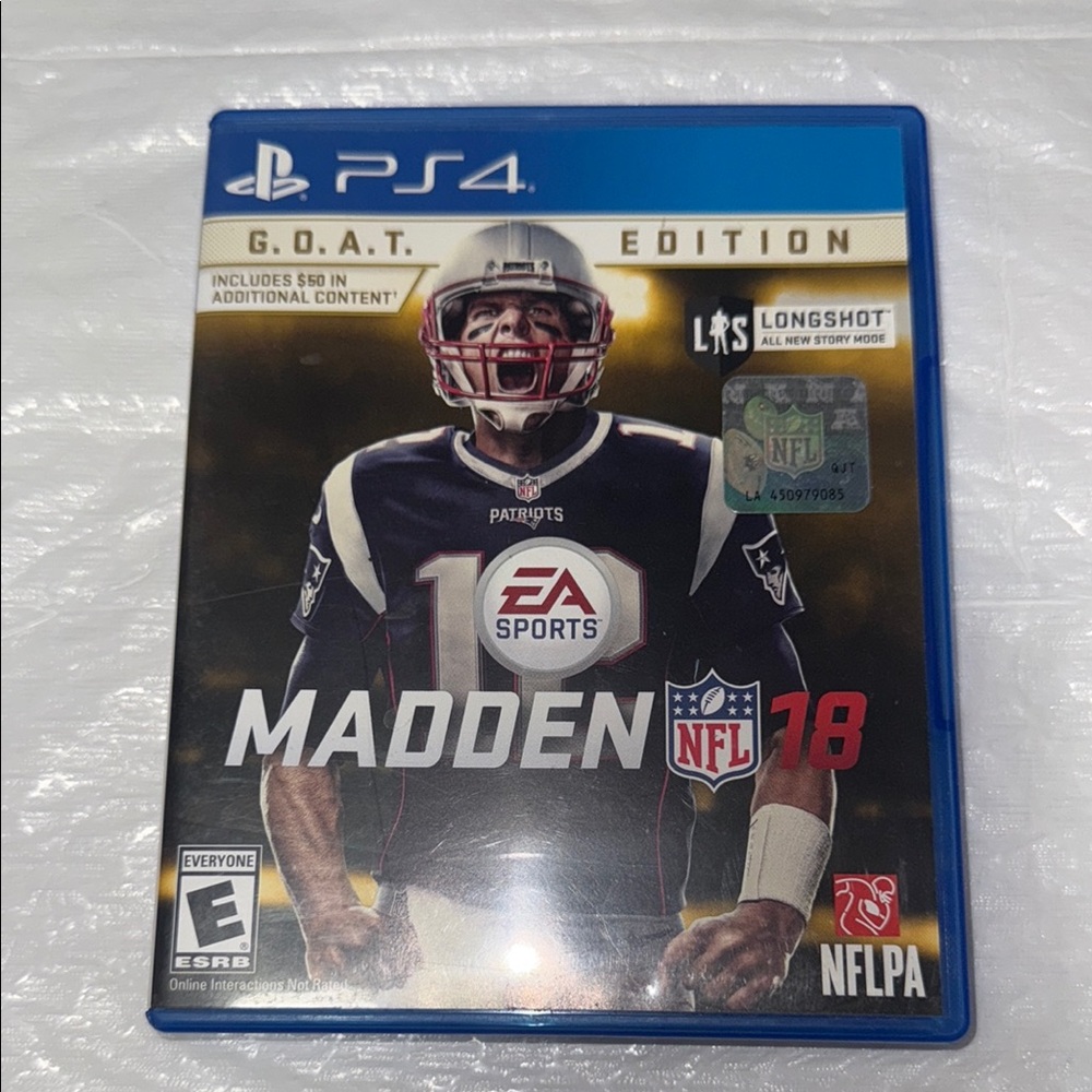 Sony Madden NFL 18 G.O.A.T. Edition for PS4 - Blue Case